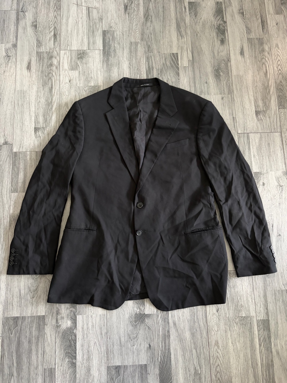 Armani Collezioni Black Men's Two-Button Sport Coat